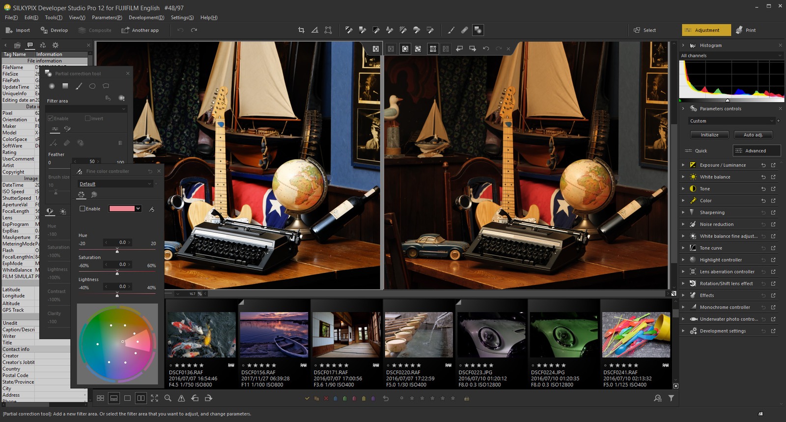 SILKYPIX interface