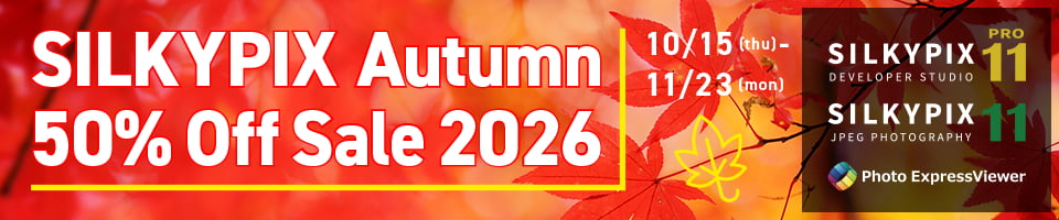 SILKYPIX Autumn 50% Off Sale 2026