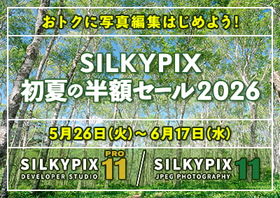 SILKYPIX 初夏の半額セール 2026