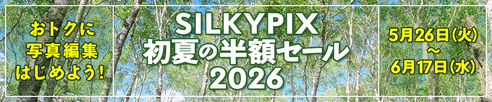 SILKYPIX 初夏の半額セール 2026